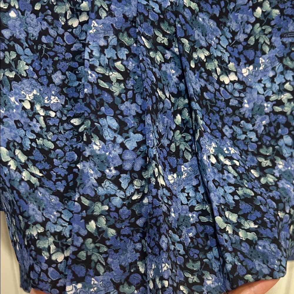 Danny & Nicole Blue Floral 2 piece Dress - Picture 7 of 14